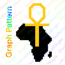 Ankh & Africa Instant Download Crochet Graph Pattern