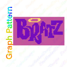 Bratty Halo Crochet Graph Pattern