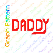 Daddy Word Crochet Graph Pattern