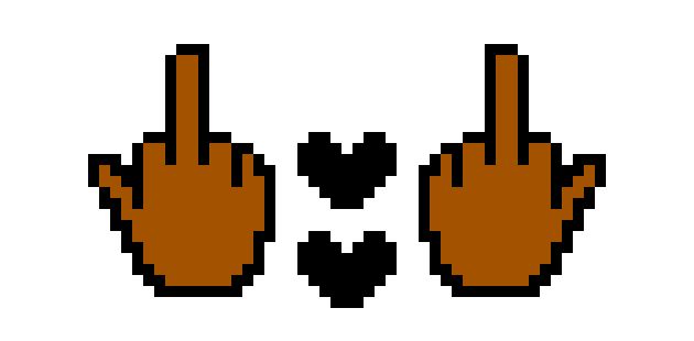 F*ck Love Graph-Middle Finger graph Crochet PATTERN