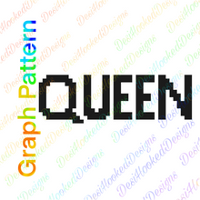Queen Word Crochet Graph Pattern